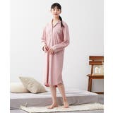 綿１００％やわらかスムースルームシャツワンピース | nissen | 詳細画像8 