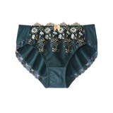 グリーン | (M-4L) やや深ばき丈花柄ストレッチコーディネートショーツ(トリンプ) | nissen