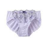 ラベンダー | (M-4L) やや深ばき丈花柄ストレッチコーディネートショーツ(トリンプ) | nissen