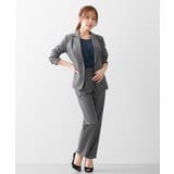 (FM F3L)大きい胸専用 タック入デザインフレア7分袖ジョーゼットブラウス | nissen | 詳細画像19 