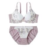 パープル | ブラショーツセット 大きいサイズ ニッセン | nissen