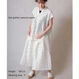ドットギャザーサルエルパンツ ladies | unica | 詳細画像1
