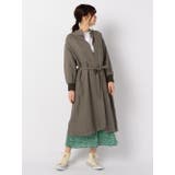 オリーブ | fredy repit リネンバンドカラーコート | NOLLEY’S