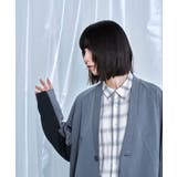 Stripe Panel No-Collar Jacket | Nora Lily | 詳細画像4