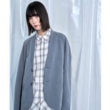 Stripe Panel No-Collar Jacket | Nora Lily | 詳細画像5