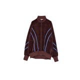 ブラウン | Curved Line Track Jacket | Nora Lily