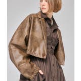 ブラウン | Tailored Combination Blouson | Nora Lily