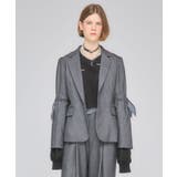 グレー | Back Design Tailored Jacket | Nora Lily