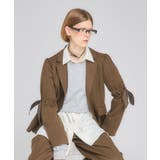 ブラウン | Back Design Tailored Jacket | Nora Lily