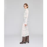 Fit Silhouette Lace One-piece | Nora Lily | 詳細画像2 