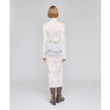 Fit Silhouette Lace One-piece | Nora Lily | 詳細画像3 