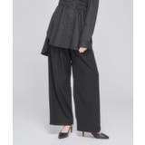 ブラック | Shifted Pocket Wide Pants | Nora Lily