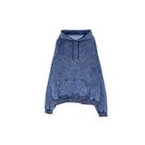Denim-Look Pullover Sweat Hoodie | Nora Lily | 詳細画像10