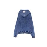 Denim-Look Pullover Sweat Hoodie | Nora Lily | 詳細画像11