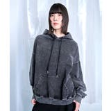 Denim-Look Pullover Sweat Hoodie | Nora Lily | 詳細画像12