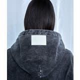 Denim-Look Pullover Sweat Hoodie | Nora Lily | 詳細画像20