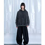 Denim-Look Pullover Sweat Hoodie | Nora Lily | 詳細画像22