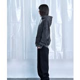 Denim-Look Pullover Sweat Hoodie | Nora Lily | 詳細画像23