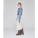 Chemical Denim Like Sweat Zip-up Hoodie | Nora Lily | 詳細画像9 