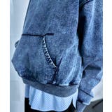 Denim-Look Pullover Sweatshirt | Nora Lily | 詳細画像4 