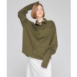 カーキ | Back Balloon Shirts | Nora Lily