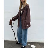 Stripe Loose Jacket | Nora Lily | 詳細画像4 