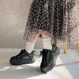 厚底 デザイン シューレース フリンジスニーカー | Noubel Voug Relax | 詳細画像10 