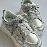 厚底 デザイン シューレース フリンジスニーカー | Noubel Voug Relax | 詳細画像13 