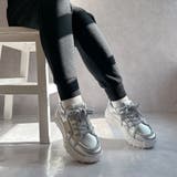 厚底 デザイン シューレース フリンジスニーカー | Noubel Voug Relax | 詳細画像17 