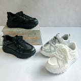 厚底 デザイン シューレース フリンジスニーカー | Noubel Voug Relax | 詳細画像2 