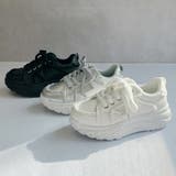 厚底 デザイン シューレース フリンジスニーカー | Noubel Voug Relax | 詳細画像3 