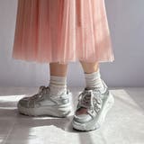 厚底 デザイン シューレース フリンジスニーカー | Noubel Voug Relax | 詳細画像30 