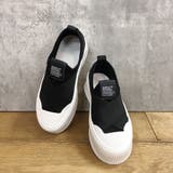 ブラック | 厚底★クロスバンド レースレス スリッポン スニーカー | Noubel Voug Relax