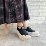 モコモコ仕様 厚底 クロスデザイン スニーカー | Noubel Voug Relax | 詳細画像20