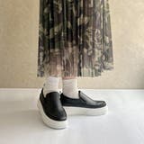 ステッチデザイン ボリュームソール スリップオンスニーカー | Noubel Voug Relax | 詳細画像6