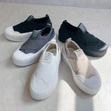 厚底★クロスバンド レースレス スリッポン スニーカー | Noubel Voug Relax | 詳細画像2