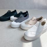 厚底★クロスバンド レースレス スリッポン スニーカー | Noubel Voug Relax | 詳細画像4