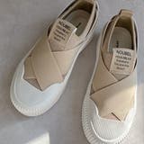 オーク | 厚底★クロスバンド レースレス スリッポン スニーカー | Noubel Voug Relax