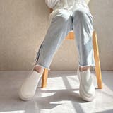 厚底ソール サイドゴア スリッポンスニーカー | Noubel Voug Relax | 詳細画像20 