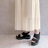 厚底フラットソール  バッグベルト ニットサンダル | Noubel Voug Relax | 詳細画像6 