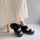 厚底フラットソール  バッグベルト ニットサンダル | Noubel Voug Relax | 詳細画像7 