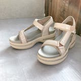 ヌードベージュ | 軽やかに盛れる 厚底 アーバンストラップサンダル | Noubel Voug Relax