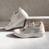 上品スニーカー サッと履ける レザーニット レースアップスニーカー | Noubel Voug Relax | 詳細画像12 