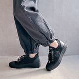 上品スニーカー サッと履ける レザーニット レースアップスニーカー | Noubel Voug Relax | 詳細画像4 