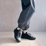 上品スニーカー サッと履ける レザーニット レースアップスニーカー | Noubel Voug Relax | 詳細画像5 