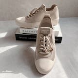 上品スニーカー サッと履ける レザーニット レースアップスニーカー | Noubel Voug Relax | 詳細画像6 