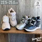 3WAY ビジューバックル もこもこボリューム 撥水スニーカー | Noubel Voug Relax | 詳細画像1 