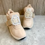 ベージュ | 3WAY ビジューバックル もこもこボリューム 撥水スニーカー | Noubel Voug Relax