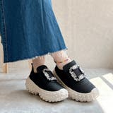 軽量ボリュームソールビジューバックルスニーカー | Noubel Voug Relax | 詳細画像11 