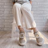 軽量ボリュームソールビジューバックルスニーカー | Noubel Voug Relax | 詳細画像16 